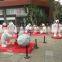 Outdoor fiberglass bear sculpture for playground