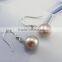 natural purple 6-7mm freshwater pearl earrings designs