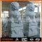 2015 PFM hot sale manufacture price made hand carved natural marble stone foo dog sculptures