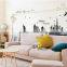 Fashion Decorative DIY Wall Sticker , Dubai's Silhouette Noctilucent Stick Sitting Room Wall Stickers TV Setting Post