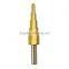 3Pcs/lot HSS Steel Large Step Cone Titanium Coated Metal Drill Bit Cut Tool Set Hole Cutter 4-12/20/32mm Wholesale