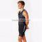 Custom made one piece triathlon suit men with powerband for long distance riding, Tri club team