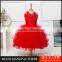MGOO High Quality Elegant Red Christmas Dress For Girl Autumn Sleeveless Ball Gown For Infant 5620