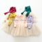 S60611B 2017 Kids candy tulle skirts children cotton skirt for age 3-8y
