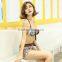 Custom Sexy Women's Patchwork Swimwear Bandeau Bikini Set Swimsuit