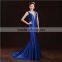 Evening dress sexy bra shoulder 2016 new fashion fish feast slim gown dress for lady