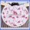 2017 New Style Custom round beach towels 100% polyester flamingo beach towel
