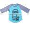 high quality kids clothes baby girls long sleeve t-shirts grey purple letter print baby raglan sleeve