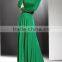 hot selling woman long sleeve muslim dress green maxi dress beaded muslim dress