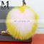 2016 Trendy Bag Charm Keychain with Real Fur Ball / Keychain Ponpon / Custom Fur Pom Keychains