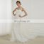EBA9-F8 Noble sweetheart Ruched Long train tulle mermaid wedding gown