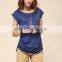 Trade assurance Yihao fashion leisure t-shirts wholesale 2015 women short t shirt
