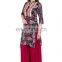 Printed short kurta with Beautiful colors and Tassals in Front for Woman