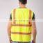 100% polyester high visibility vest reflective security vests for sale