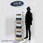 Cosmetic use large custom metal display for shoppe