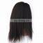 FACTORY PRICE 100% Indian human virgin 9A GRADE lace front wig in kinky straight cuticle aligned hair