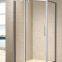 6mm Tempered Glass Shower Enclosure Diamond Shape Two Fixed Panels One Pivot Doo