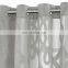 Luxury Quality Sheer Grey Cutting Velvet Ready Made Curtain