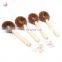 Wooden handle coconut cleaning brush pan and pot coconut brush kitchen dish cleaner brushes