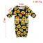 Cute Floral Print Infant Baby Sleeping Bag Long Sleeve Children Clothing And Headband 2pcs Sleeping Bag Baby Gown Set