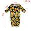 Cute floral print infant baby sleeping bag long sleeve children clothing and headband 2pcs sleeping bag  baby gown set