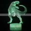 3D Illusion Lampara Dinosaur Night Light Led 7 Color Flashing