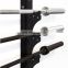 Eco friendly weight fixed straight curl rubber barbell weightlifting fixed weight Wall barbell rack