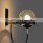 Vintage Loft Metal Wall Lamp Glass Minimalist Ball Wall Lamp LED Decorative Indoor Lamps Lighting