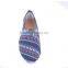 Exotic style women comfortable casual slip on flat canvas shoes