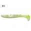 5.5cm 1.2g large quantity in stock T-tail  two - color Lure small fish colorful seabass lifelike silicone  fishing soft Lure