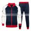 Two-piece Standing Collar Sports Set Classic Color Matching Suit For Men With Retro Design Cartoon Chest Cardigan clothes