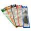 In stock Clear Front Plastic Zipper Packaging Ziplock 3 Three Side Seal Pouch Bag for Eyelash Jewelry Cables