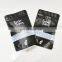 biodegradable custom Logo resealable matte doypack mylar ziplock bags black pvc foil with window