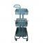 K&B high quality home design dismountable 3 tier storage trolley cart with wheels for stand