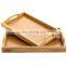 Best Selling Serving tray bamboo wooden tray with handles Great for dinner trays