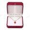 Hot custom color logo pu leather jewelry LED Light pendant box