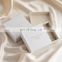 PandaSew Custom Logo Luxury Paperboard with Beige Microfiber Inside Bracelet Necklace Rings Gift Jewelry Box