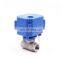 CWX-15N DC5v DC12v ADC9-24V AC85-220V моторный шаровой кран 2-хходовой из латуни, SS304, UPVC