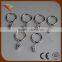 1 inch (25mm) chrome curtain pole ring with clips