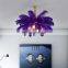 Modern Luxury Ostrich Feather Ceiling Lamps Newest Pendant LED Lights For Living Room Bedroom