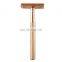 Men Personal Care Biodegradable Golden Brass Safety Razor Stand Set