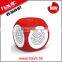 HV-SKC451 private dice-shaped mini bluetooth speaker with FM