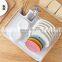Wholesale Iron Tableware Storage Rack Multi-function Kitchen Rack Large Capacity Drain Dish Rack