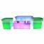 outdoor waterproof RGB LED light cube chair furniture for garden lights led solar hard plastic chairs led light led cube chair