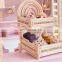Hot Selling Deluxe Rainbow Rattan Cake stand Basket Handwoven Basket for Breakfast Wholesale