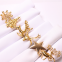 Xmas table Decoration Metal Reindeer Horn Tissue Wedding Banquet Hotel Table Christmas Napkin Ring