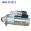 Bosch 0001241012 Starter Motor Diesel Factory Starter Motor 10t China Japanese Starter Motor for Weichai HOWO Wd 615 Series Engines