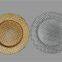 Custom 13 inches Elegant Glass Silver Decorative Plates Wedding Round Dinner Charger Plates