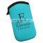 Plaid Pattern Glossy Neoprene Cellphone Pouch Holder Crossbody Armband Bag