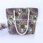 Tote shoulder purse bag flower print scottie totes handbag designer shopping bags